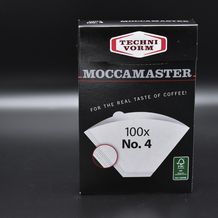 Moccamaster Papierfilter No. 4 (KBG, 100 Stück) - Packung